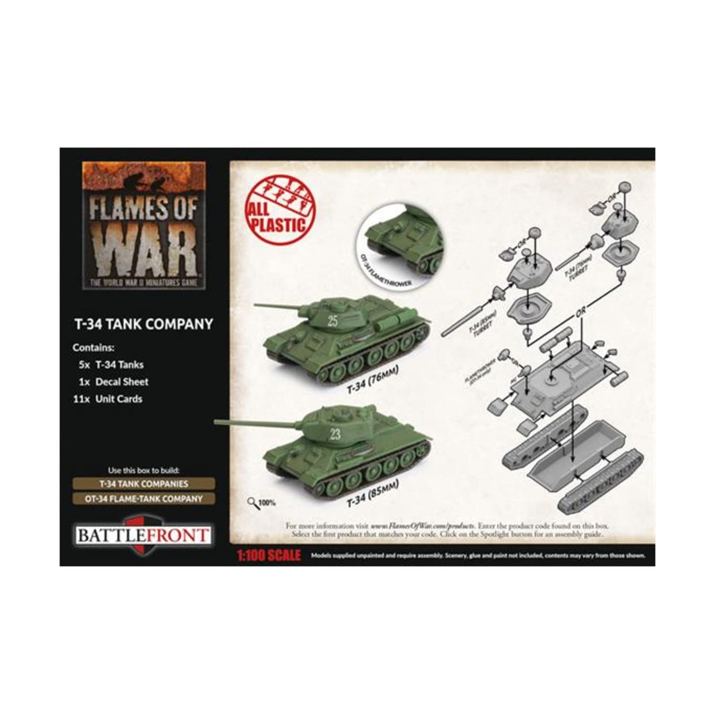 Flames Of War Late War: Soviet T-34 Tank Company