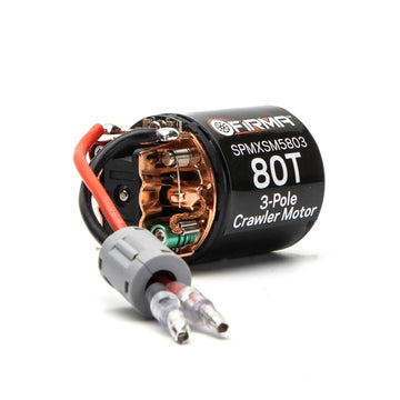 Spektrum Firma 80T Rebuildable 3-Pole Brushed Crawler Motor, SPMXSM5803