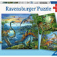 Ravensburger Dinosaur Fascination 3 X 49 Piece Jigsaw Puzzle Set - 09317 - Every Piece Is Unique, Pieces Fit Together Perfectly