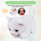 White Plush Cat Stuffed Animal Interactive Cat Robot, Robotic Cat Barking Meow Kitten Touch Control, Electronic Pet, Robot Kitty Toy, Animated Cat For Girl Baby Kid L:12' * H:8' *