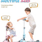 Mountalk Toddler Scooter/Balance Bike, 3 Wheels Scooter With Seat, Ride On Toys For Girls And Boys 1-6 Years (2 In 1 - Blue)