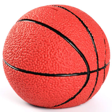H&W Basketball Piggy Bank For Boys, Shatterproof Basketball Sports Themed Coin Bank, Large Size, Gift For Kids(L Size)