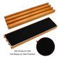 Exqline Wooden Domino Racks Organizer Set of 4 - Premium Brown Holders for Mexican Train Dominoes - Model DR-002