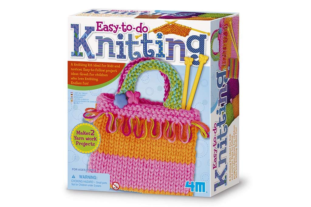 4M Easy to Do Knitting Art, Learn to Knit, Easy to Follow for Boys and Girls Ages 8+