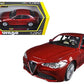 2016 Alfa Romeo Giulia Burgundy 1/24 Diecast Model Car by Bburago