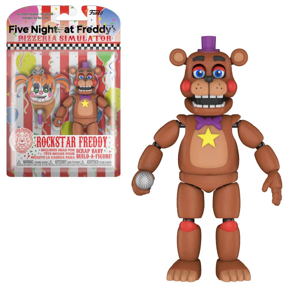 Funko Action Figure: Five Nights At Freddy'S (Fnaf) Pizza Sim: Rockstar Freddy Fazbear Collectible - Fnaf Pizza Simulator - Collectible - Gift Idea - Official Merchandise - Video Games Fans