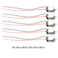 Eudax 5 Pcs Rectangular Dc Motor Mini Electric Motor 1.5-3V 24000Rpm With 9.8' Lead Wires With Motor Mounting Bracket Holder For Diy Toys