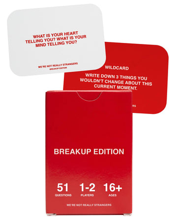 We'Re Not Really Strangers Breakup Edition Expansion - 51 Introspective Conversation Cards - A Journey Of Healing And Empowerment For Singles, Adults, & Teens - For Game Nights, Ages 18+,1-2 Players