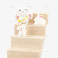 Auear, Miniature Stairs Wood Stair 1:12 Wooden Stringer Steps Model Diy Staircase Accessories Decor For Furniture Micro Landscap