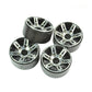 LAFEINA 1:10 Scale RC Crawlers Metal Alloy 1.9 Inch Beadlock Wheel Rim with 6 Spokes for 1/10 RC Rock Crawler Axial SCX10 CC01 D