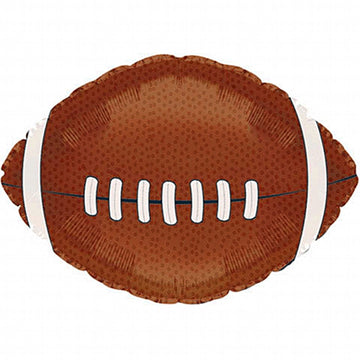 PMU Football Party Supplies and Decorations - Football Decorations - Game Day Leather Like Football 22 Inch Mylar Balloon Pkg/1
