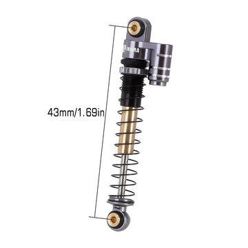 INJORA 43mm Shocks Aluminum Threaded Tele Absorber Damper Upgrades Parts Accessories for Axial SCX24 Bronco Gladiator Deadbolt J