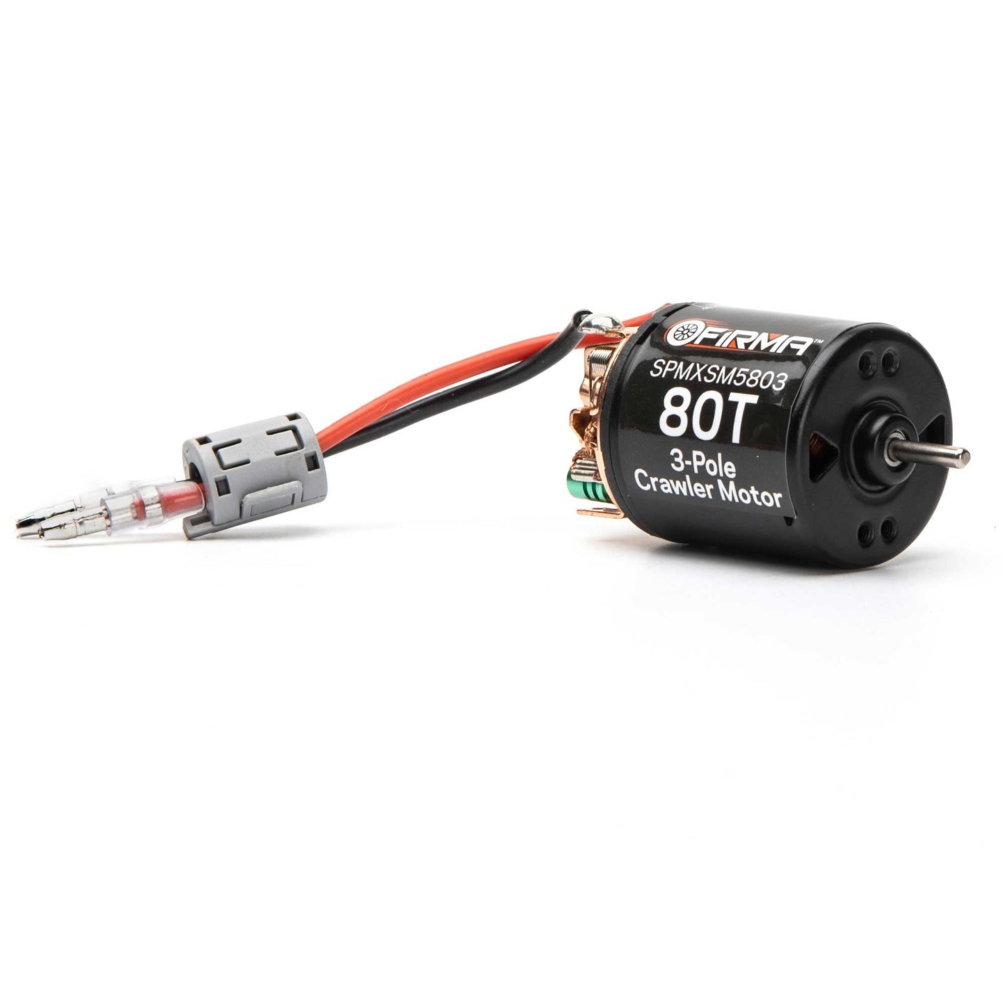 Spektrum Firma 80T Rebuildable 3-Pole Brushed Crawler Motor, SPMXSM5803