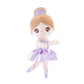 Gloveleya Baby Girl Gifts Dolls Soft Plush Toy Ballet Girl Doll Pale Purple 14 Inches With Gift Box