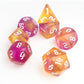 Vvpesca Orange Glitter Dnd Dice Set Of 7 - Polyhedral Dice Set For D&D, Dungeons And Dragons, Role Playing Games, Mtg, Coc, Rpgs