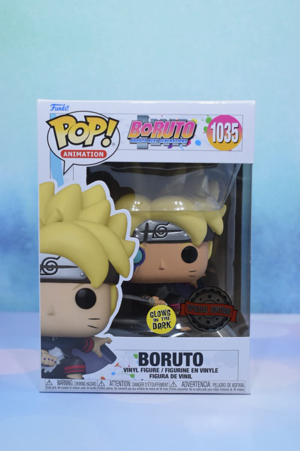 Funko Pop! Boruto with Marks (Karma) GITD Figure - Standard Size Multicolor Vinyl - Entertainment Earth Exclusive Model 55645