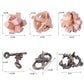 Brain Teaser Puzzle for mature-themeds Puzzles Metal Hole Lock mature-themed Educational Toy Jigsaw IQ Puzzle(6 Pack) (Gold)