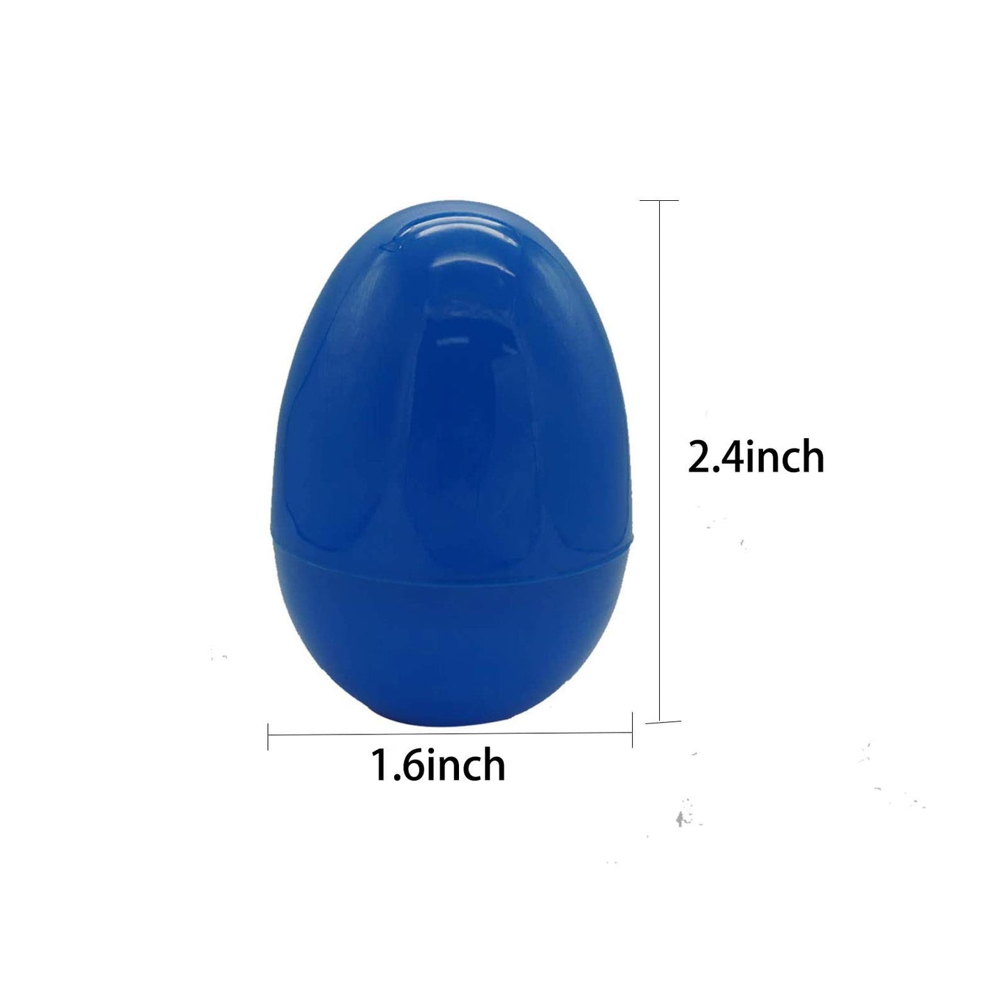 Nyicey 24 Fillable Plastic Easter Egg Hunt Party Supply Pack - 2.5'' Assorted Color Plastic Eggs