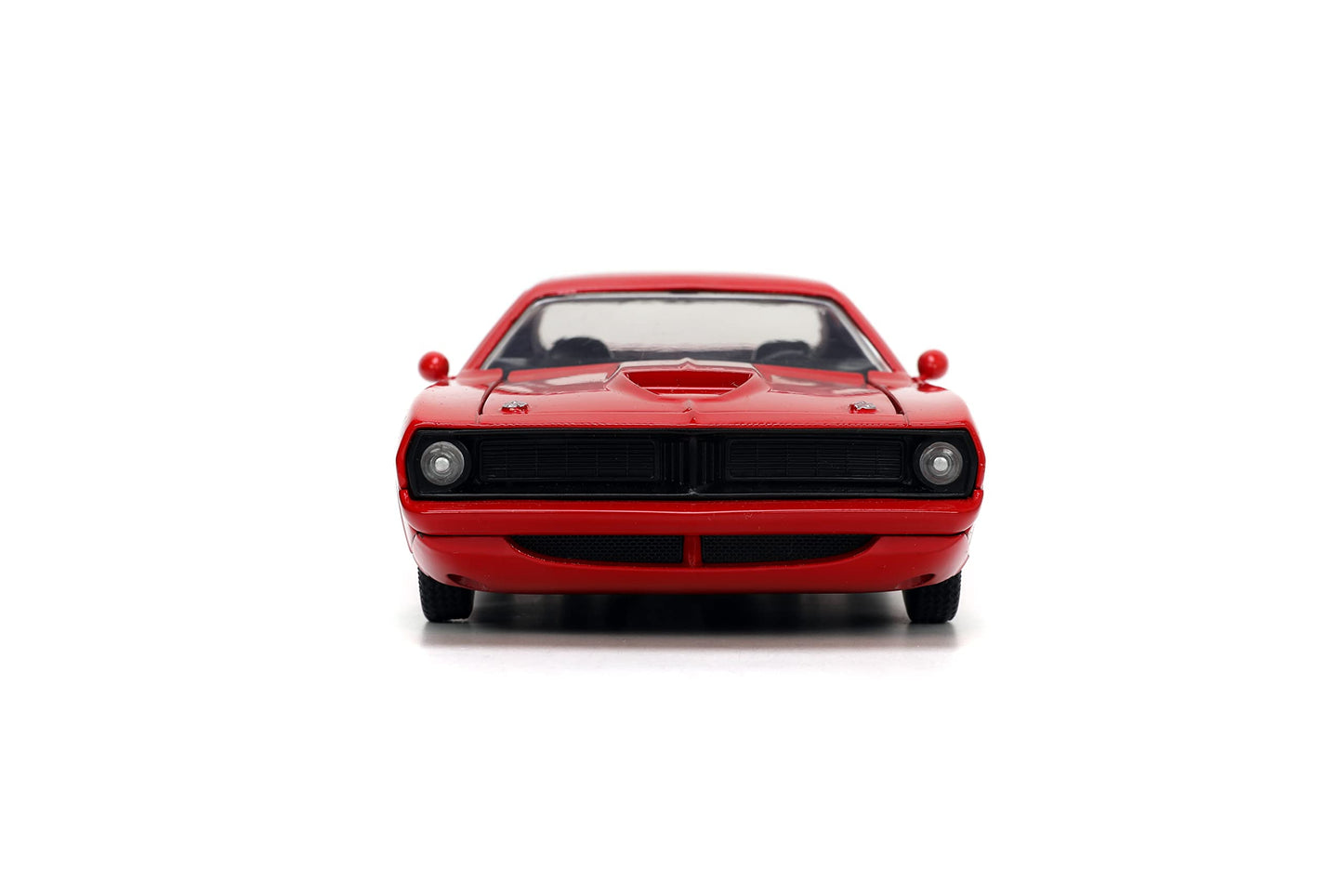Jada Toys Big Time Muscle 1:24 1973 Plymouth Barracuda Die-Cast Car Red/Black, Toys For Kids And Adults