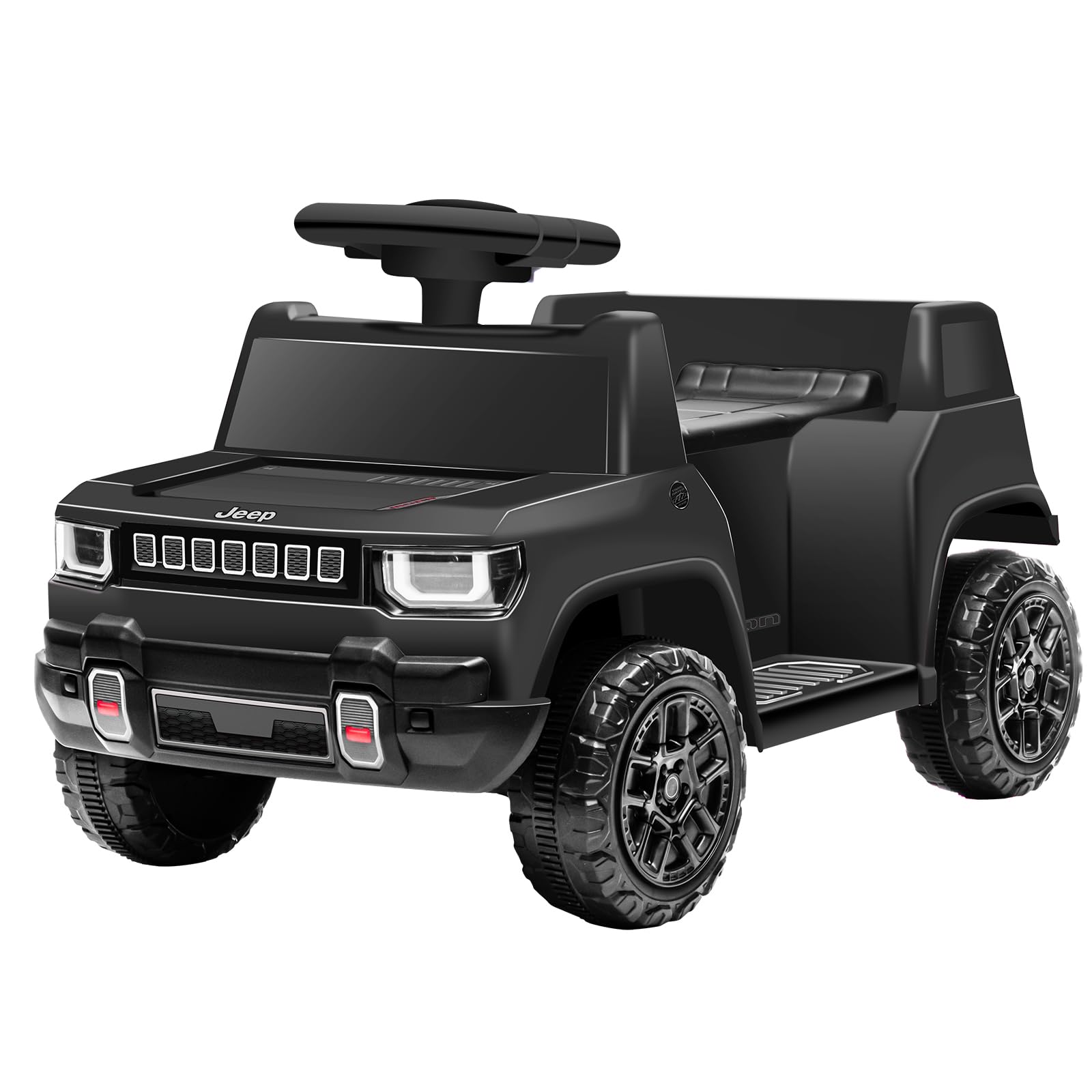 XCAR Ride On Car, 6V Ride on Toys for Toddlers, with Music, Horn, and Pedal Operation, Suitable for Ages 1.5 to 3 Years, Black