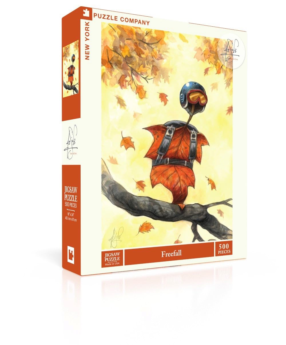 New York Puzzle Company - Peter de Sve Freefall - 500 Piece Jigsaw Puzzle for Adults by Peter de Sve