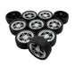 10PCS Toy Car Wheels 40mm Rubber Tire Wheels with Metal Shaft for RC Car Truck DIY Model Toy Wheel Replacement Accessories (3X40