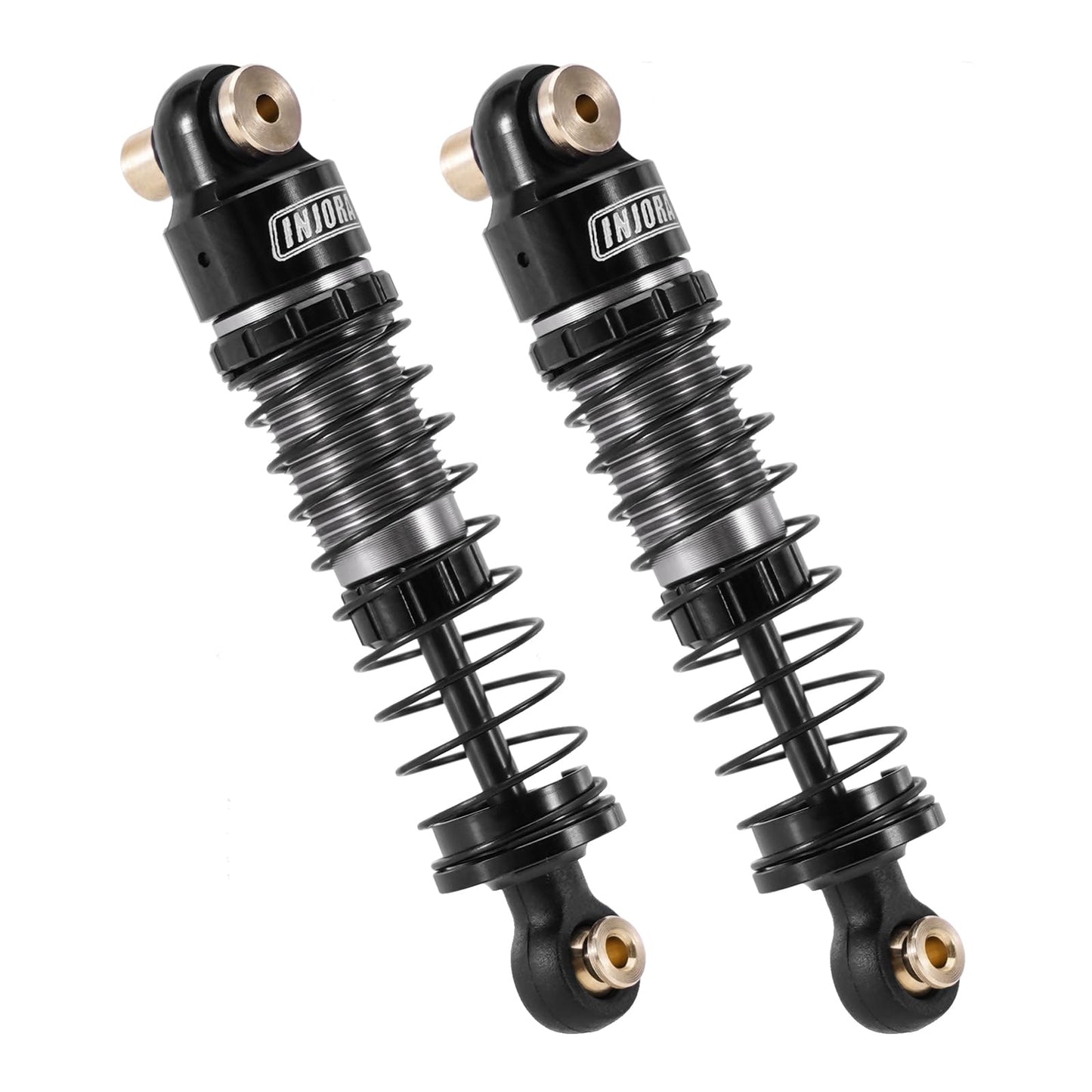 INJORA 40mm Big Bore Scaler Shock Absorber Oil Damper for 1/24 RC Crawler Axial SCX24 Upgrade, 3.2g/Each