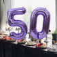 Maigendoo Jumbo 50 Number Balloon 40 Inch Large Digit Balloons Huge Helium Balloon Foil Mylar Balloon With Swirl Decorations For