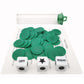 Ahoper Left Right Center Dice Game Prime Set Bundle With 3 Dices + 36 Chips. Round Tube Storage Is Very Convenient For Travel. Easy To Store, Carry Around. (Green)