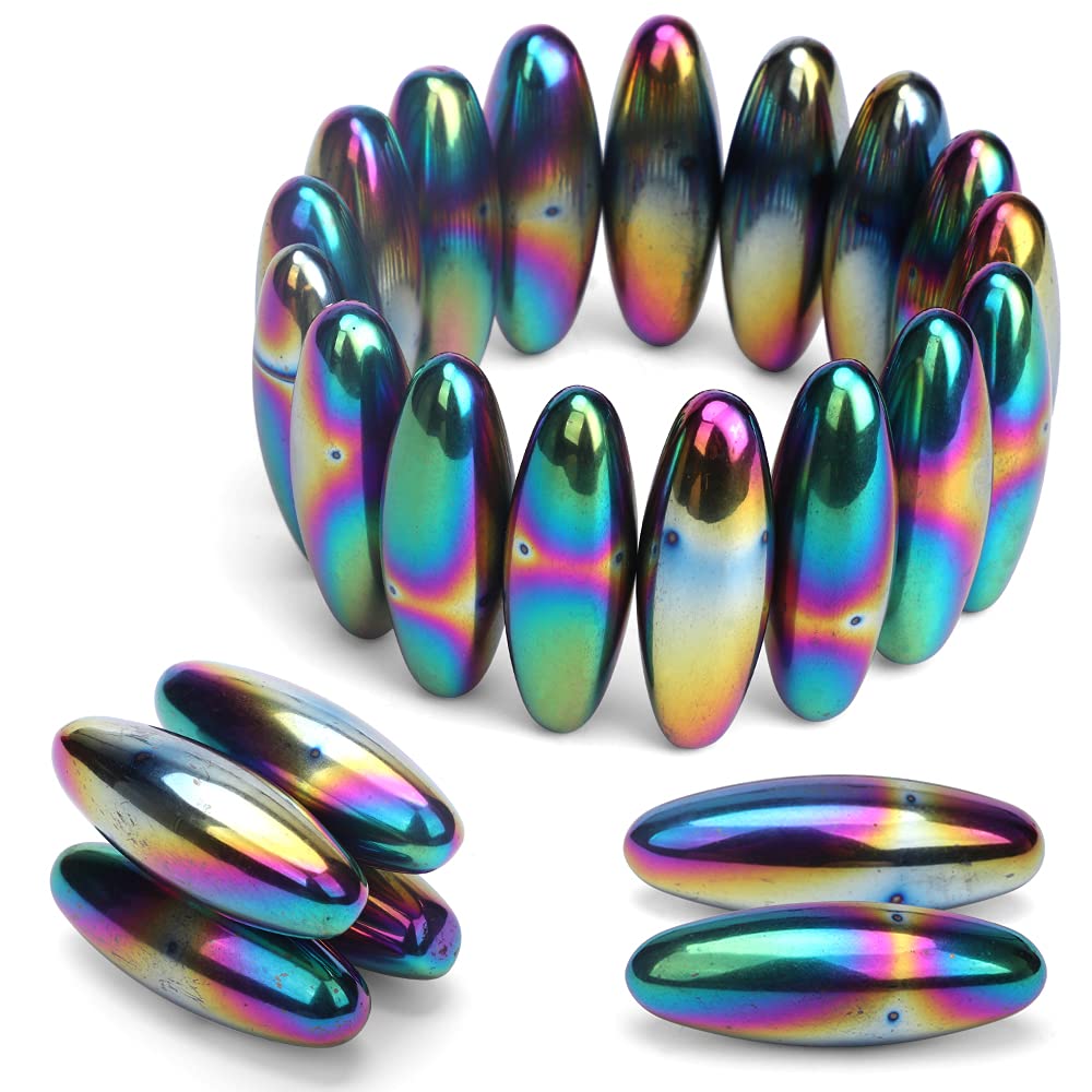 Rattle Fidget Magnets Snake Eggs For Adults, Hand Roller Magnetic Oval Toy For Men, Compatible With Ferrite Putty Office Desk Decor, Gift For Teachers, Researchers 18Pcs