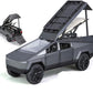 Worashiper 1:24 Tesla Cyber Truck Pickup Camping Rv Car With Box, Zinc Alloy Pull Back Toy Car With Sound And Light For Kids Boy
