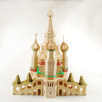 Nwfashion Wooden Dream Dollhouse Diy 3D Puzzle Miniature Doll House (St Petersburg Russian Castle)