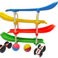 Salika Store Rolling & Flipping Race Car Track Toy With 2 Racer Cars And 2 Rattle Balls | Montessori Learning Vehicle Set For To