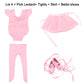 Barwa 18 Inch Doll Clothes Ballet Ballerina Outfits Dance Dress Custume Compatible With 18 Inch Dolls - 4 Pcs Leotard With Tutu Skirt, Tights And Ballet Shoes
