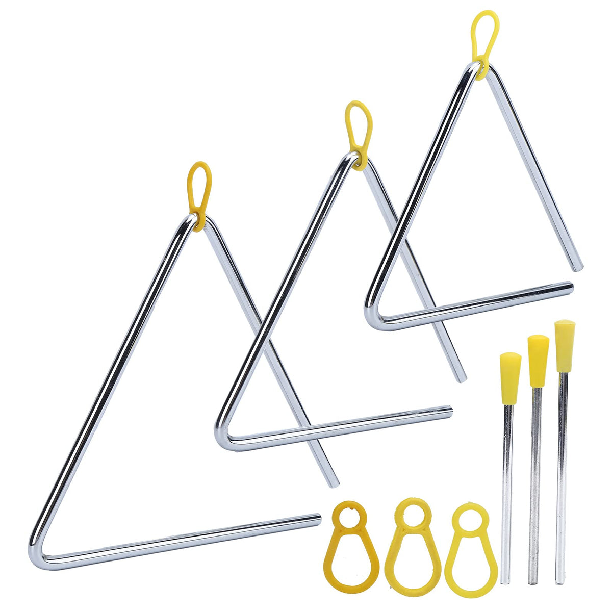 Musical Triangle, Educational Metal 6In 7In 8In Percussion Instrument For Children For Playing Training For Kids