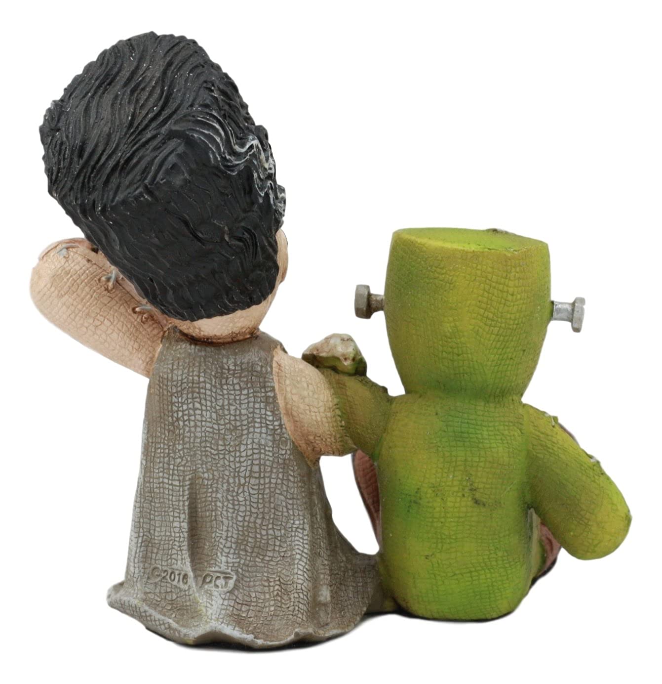 Ebros Day Of The Dead Pinheadz Monster With Voodoo Stitches Figurine Halloween Collectible Statue Fantasy Mythical Beings Undead Apocalypse Horror Icon (Mad Stitch Love Frankenstein And Bride)