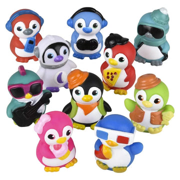 The System Sellers Ten 2'' Sea Animals Rubber Bath Toys With Costumes (Penguins In Costumes)