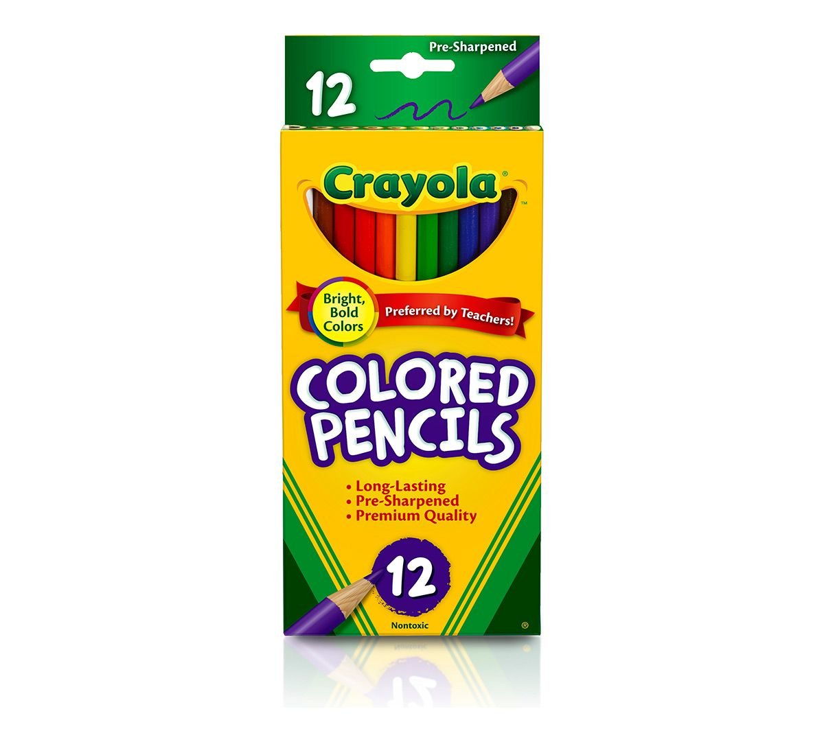 Crayola Long Assorted Colored Pencils bundled by Maven Gifts- pack of 24