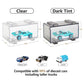 Saichotoy Hot Wheels Display Case: Stackable Toy Car Storage, Transparent Organizer For Matchbox & Hot Wheels 1/64 Scale Diecast