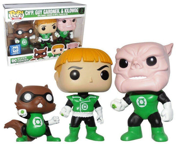Funko Pop! Heroes Ch'P, Guy Gardner, & Kilowog 3-Pack Green Lantern Exclusive Dc Legion Of Collectors