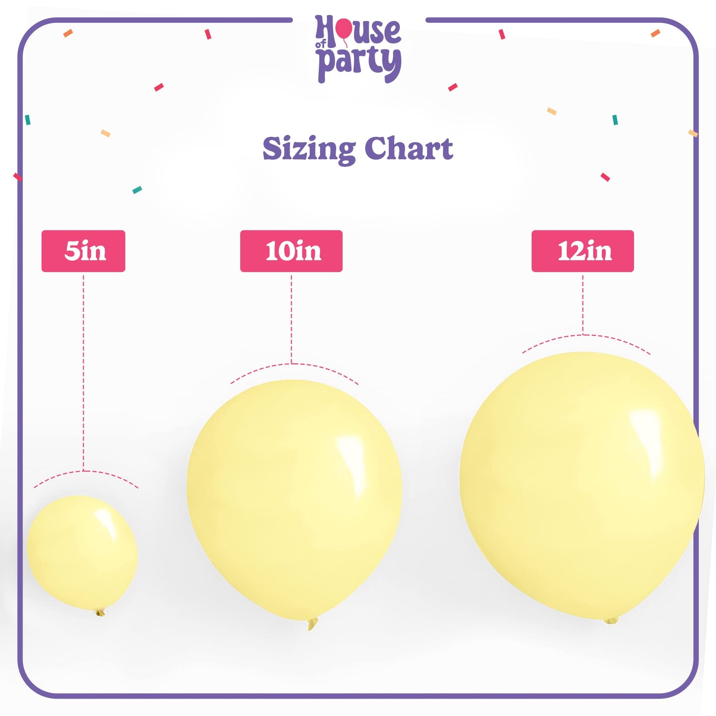 House Of Party Pastel Yellow Party Balloons - 100 Pcs | 12 Inch Single Color Latex Balloons For Birthday, Wedding, Bachelor & Ch