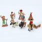 Onest 57 Pieces Native American Figurines Indian Figurines Indians Historical Plastic Action Figures For Projects Decoration Bir