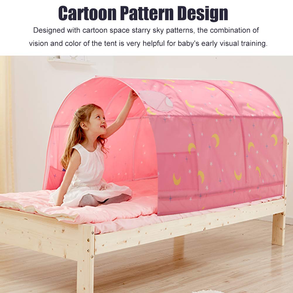 Kids Tent, Boys Girls Play Tents Bed Tents, Portable Baby Toddlers Sleeping Tent With Double Net Curtain For Bedroom Decor Indoo