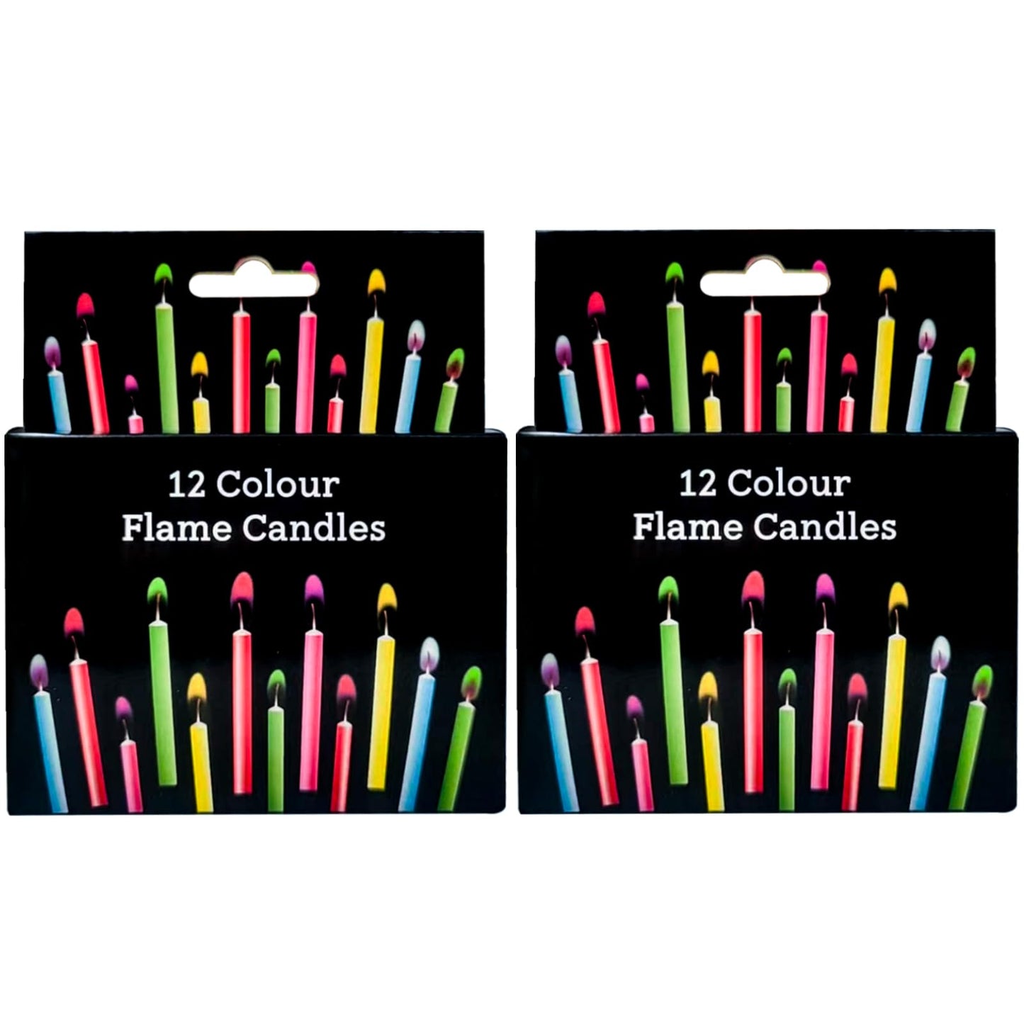 Birthday Cake Candles Happy Birthday Candles Colorful Candles Holders Included (24pcs)