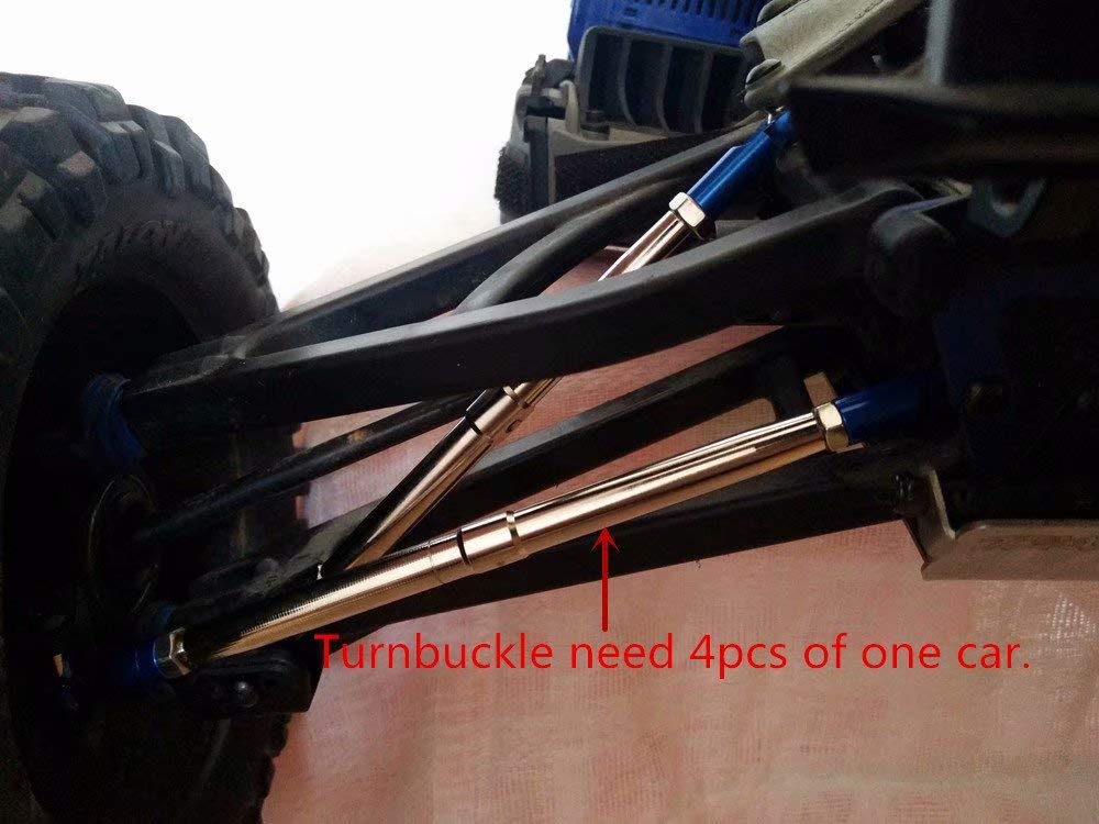 Steel Steering Links Turnbuckle with Aluminum Ends - 2pcs for Traxxas 1/10 EREVO 2.0 E-Revo Revo Summit 5338R 5338A 8638 8646