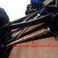 Steel Steering Links Turnbuckle with Aluminum Ends - 2pcs for Traxxas 1/10 EREVO 2.0 E-Revo Revo Summit 5338R 5338A 8638 8646