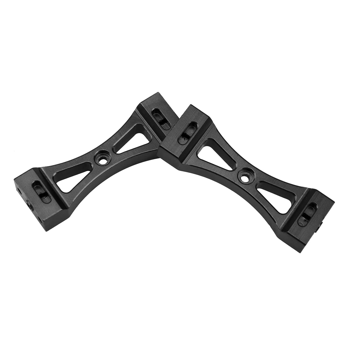 Vgoohobby 2Pcs Metal Bracket Fixed Mount Beam Compatible with WPL B1 B14 B16 B24 C14 C24 B36 MN Model D90 D91 RC Car (Black)