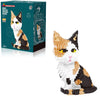 GaoDeBuChou Cat 3D Micro Puzzle Building Block Set, 1300 PCS, Calico, Medium, STEM Gift for Ages 8-14