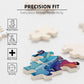 English Bulldog Dogs Lovers Stained Colorful Glass 1000 Pieces Art Painting Wooden Puzzle For Kids Adults, Birthday Mother'S Fat