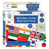 Tiddler World Country Flag Flashcards for Kids.56 Countries free World Map 52*39 cm & Ring IWipe & Clean National Countries, Cap